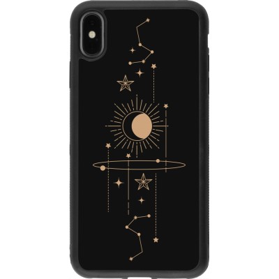 Coque iPhone Xs Max - Silicone rigide noir Spring 23 astro