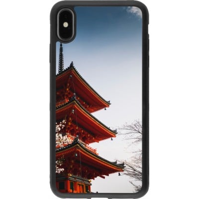 Coque iPhone Xs Max - Silicone rigide noir Spring 23 Japan