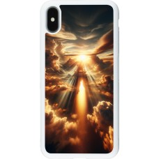 Coque iPhone Xs Max - Silicone rigide blanc Lueur Céleste Zenith