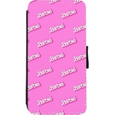 Coque iPhone Xs Max - Wallet noir Barbie Pattern