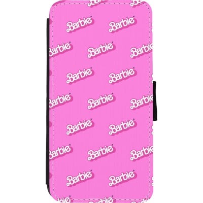 Coque iPhone Xs Max - Wallet noir Barbie Pattern