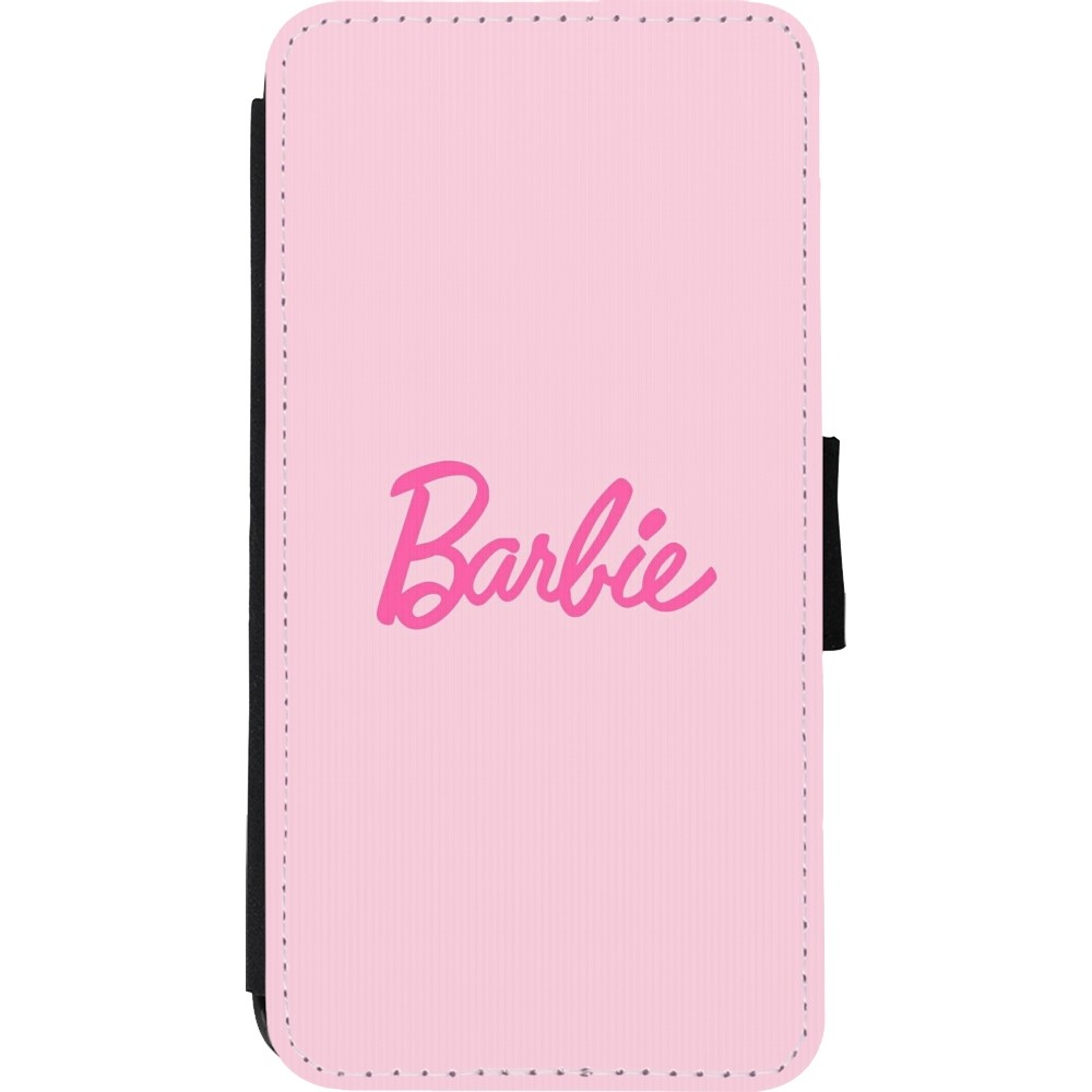 Coque iPhone Xs Max - Wallet noir Barbie Text