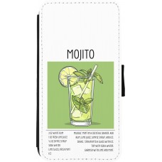 Coque iPhone Xs Max - Wallet noir Cocktail recette Mojito