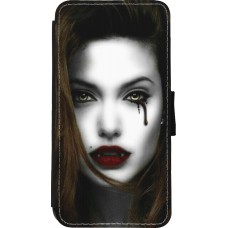 Coque iPhone Xs Max - Wallet noir Halloween 2023 gothic vampire