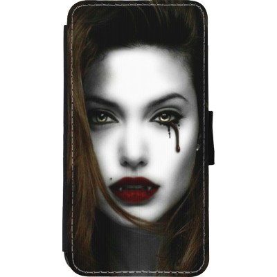 Coque iPhone Xs Max - Wallet noir Halloween 2023 gothic vampire