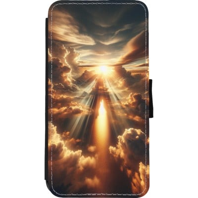 Coque iPhone Xs Max - Wallet noir Lueur Céleste Zenith