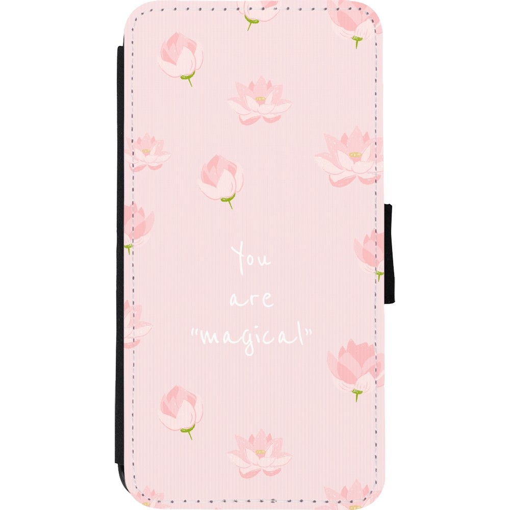 Coque iPhone Xs Max - Wallet noir Mom 2023 your are magical