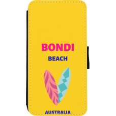 Coque iPhone Xs Max - Wallet noir Pop Summer Destination Bondi