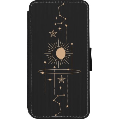 Coque iPhone Xs Max - Wallet noir Spring 23 astro