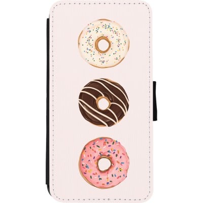 Coque iPhone Xs Max - Wallet noir Spring 23 donuts