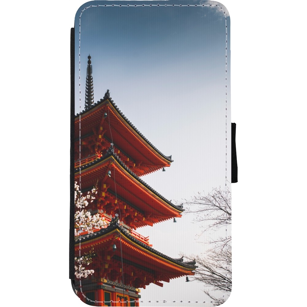 Coque iPhone Xs Max - Wallet noir Spring 23 Japan