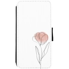 Coque iPhone Xs Max - Wallet noir Spring 23 minimalist flower