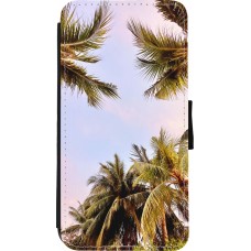 Coque iPhone Xs Max - Wallet noir Summer 2023 palm tree vibe