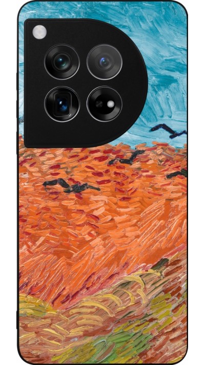 Coque OnePlus 12 - Silicone rigide noir Autumn 22 Van Gogh style