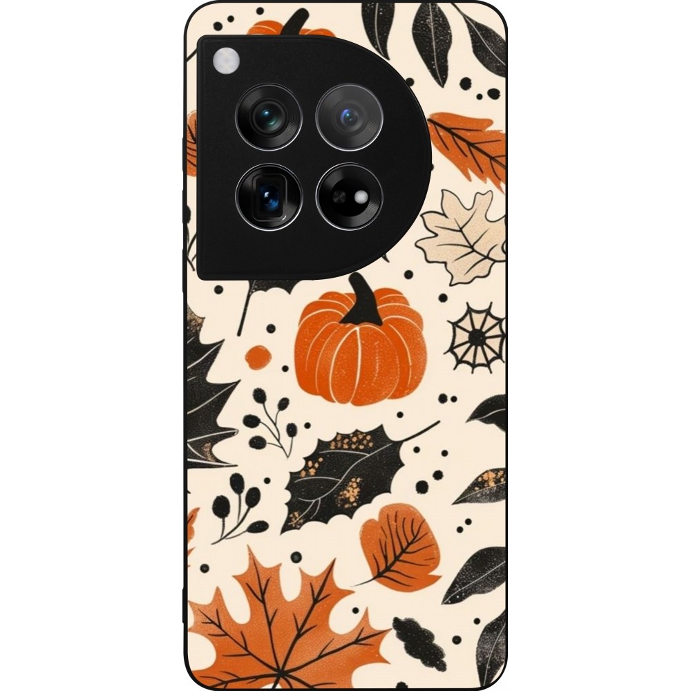 Coque OnePlus 12 - Silicone rigide noir Autumn 2024 nature