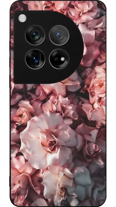 Coque OnePlus 12 - Silicone rigide noir Beautiful Roses