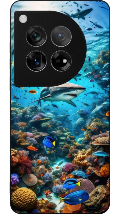 Coque OnePlus 12 - Silicone rigide noir Bora Bora Mer et Merveilles