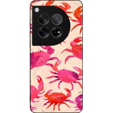 Coque OnePlus 12 - Silicone rigide noir Crabs Paint