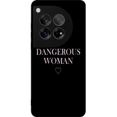 Coque OnePlus 12 - Silicone rigide noir Dangerous woman