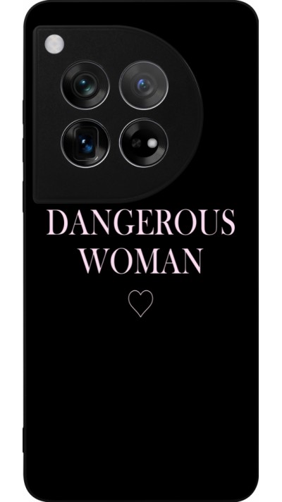 Coque OnePlus 12 - Silicone rigide noir Dangerous woman