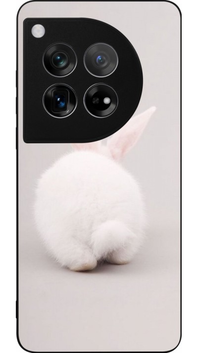 Coque OnePlus 12 - Silicone rigide noir Easter 2024 bunny butt