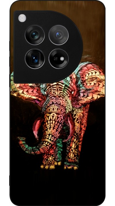 Coque OnePlus 12 - Silicone rigide noir Elephant 02