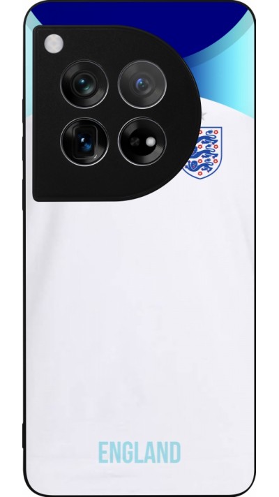 Coque OnePlus 12 - Silicone rigide noir Maillot de football Angleterre 2022 personnalisable