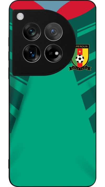 Coque OnePlus 12 - Silicone rigide noir Maillot de football Cameroun 2022 personnalisable