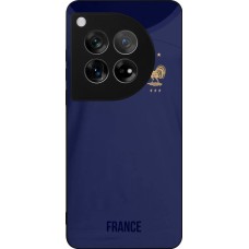 Coque OnePlus 12 - Silicone rigide noir Maillot de football France 2022 personnalisable