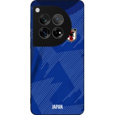 Coque OnePlus 12 - Silicone rigide noir Maillot de football Japon 2022 personnalisable