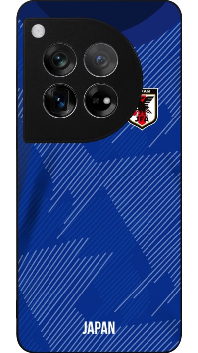 Coque OnePlus 12 - Silicone rigide noir Maillot de football Japon 2022 personnalisable