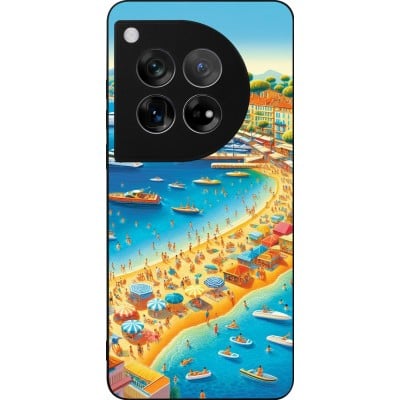 Coque OnePlus 12 - Silicone rigide noir French Riviera People