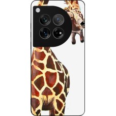 Coque OnePlus 12 - Silicone rigide noir Giraffe Fit