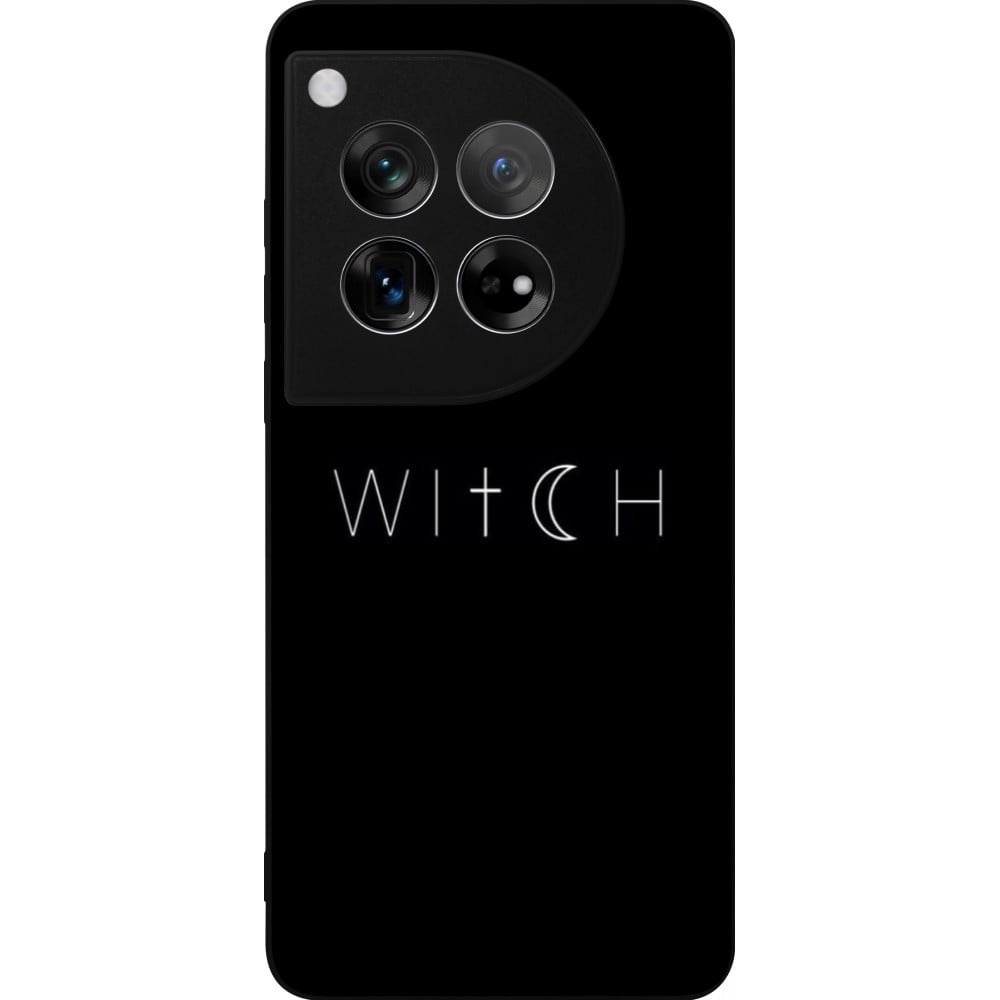 Coque OnePlus 12 - Silicone rigide noir Halloween 22 witch word