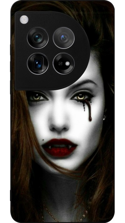 Coque OnePlus 12 - Silicone rigide noir Halloween 2023 gothic vampire