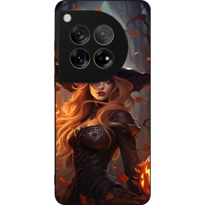 Coque OnePlus 12 - Silicone rigide noir Halloween 2024 sexy witch