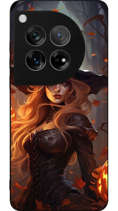 Coque OnePlus 12 - Silicone rigide noir Halloween 2024 sexy witch