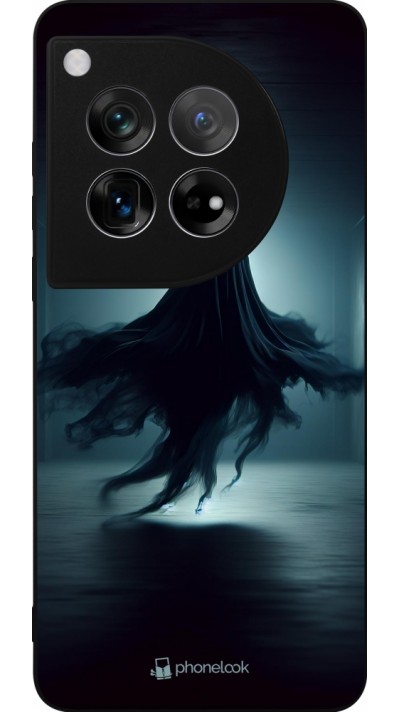 Coque OnePlus 12 - Silicone rigide noir Halloween 2024 Spectral Shadow