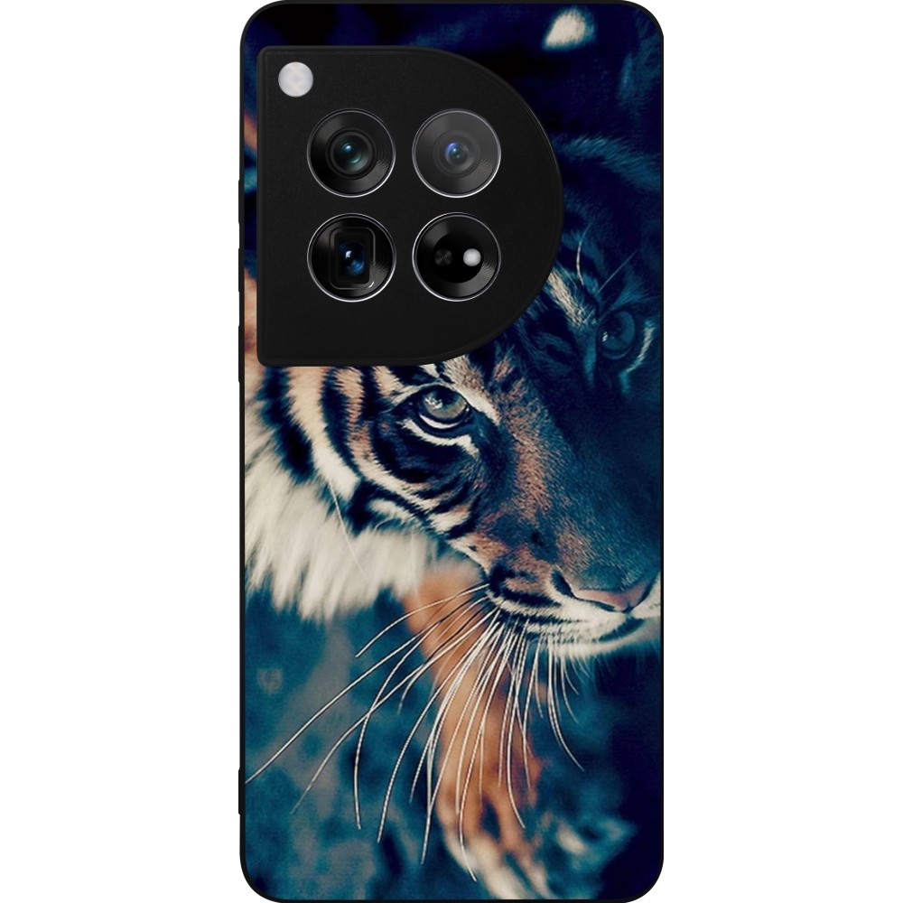 Coque OnePlus 12 - Silicone rigide noir Incredible Lion