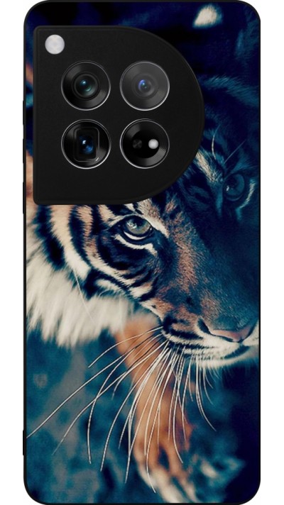 Coque OnePlus 12 - Silicone rigide noir Incredible Lion