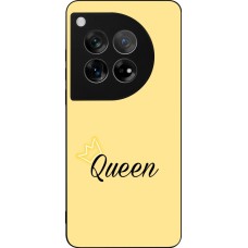 Coque OnePlus 12 - Silicone rigide noir Mom 2024 Queen