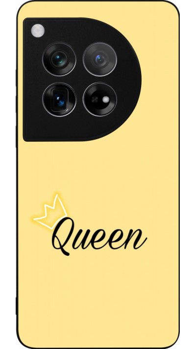 Coque OnePlus 12 - Silicone rigide noir Mom 2024 Queen