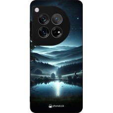 Coque OnePlus 12 - Silicone rigide noir Night Sky View