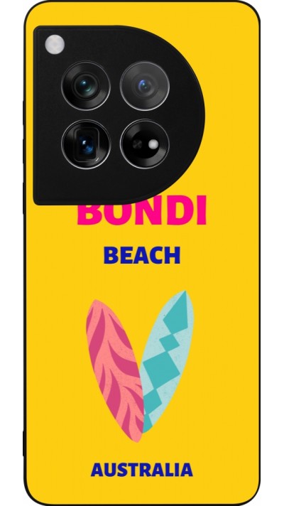 Coque OnePlus 12 - Silicone rigide noir Pop Summer Destination Bondi