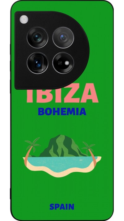 Coque OnePlus 12 - Silicone rigide noir Pop Summer Destination Ibiza