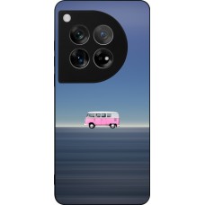 Coque OnePlus 12 - Silicone rigide noir Spring 23 pink bus