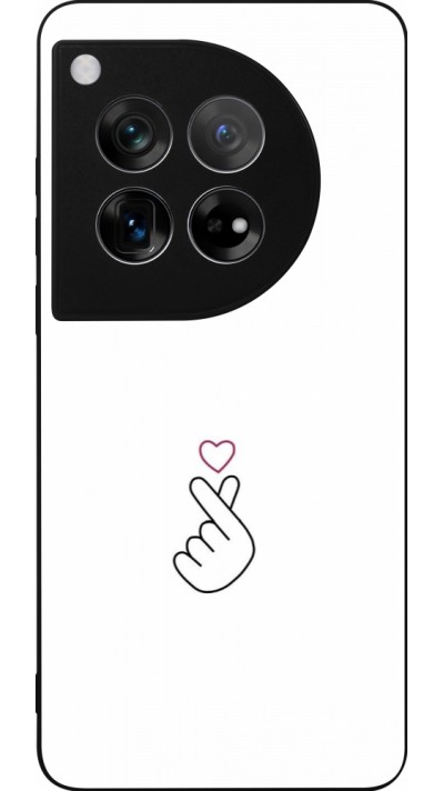 OnePlus 12 Case Hülle - Silikon schwarz Valentine 2024 heat by Millennials