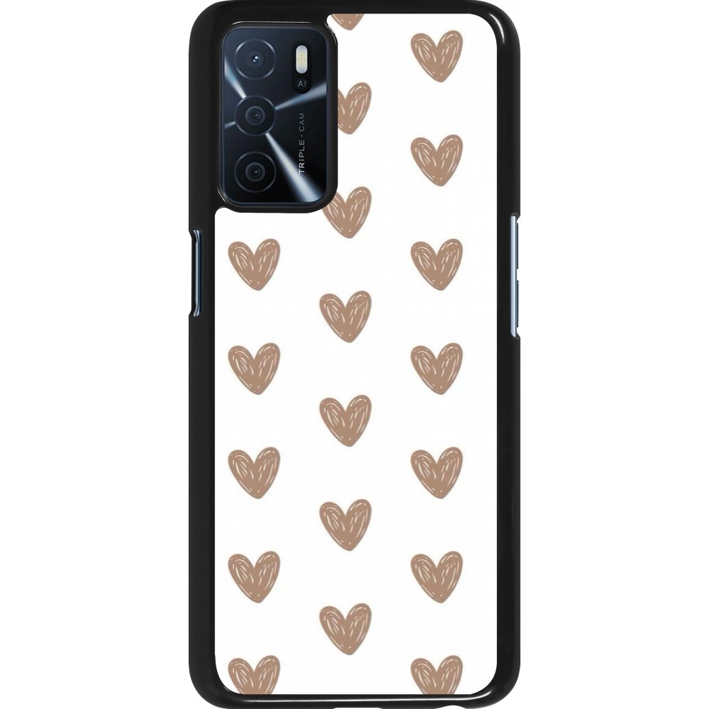 Coque OPPO A16s - Autumn 2024 brown hearts