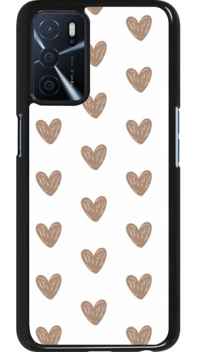 Coque OPPO A16s - Autumn 2024 brown hearts