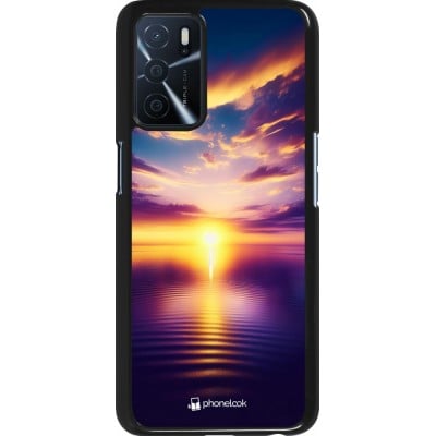 Coque OPPO A16s - Coucher soleil jaune violet